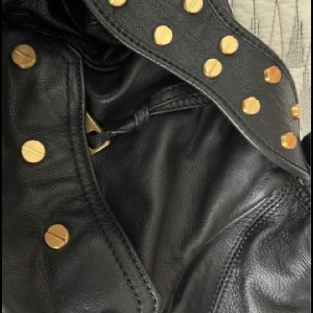 Steven by Steve Madden black leather shoulder bag- excellent condition. - Picture 4 of 5